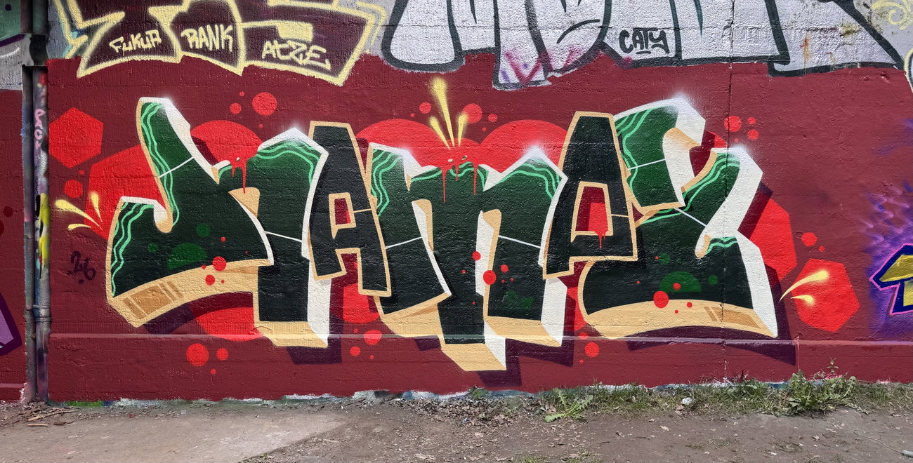 Graffiti Wall in Münster - Photo by hampipmah (2026)