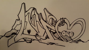 Graffiti Sketch - Photo by hanspeter