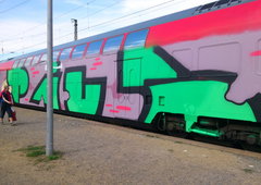 Graffiti Train in Dresden - Photo by hanswurst