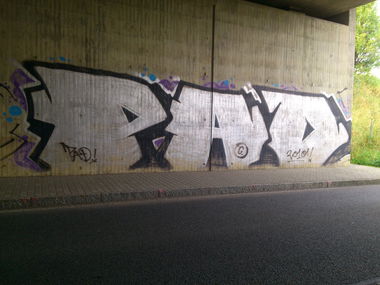 Graffiti Bombing in Dresden - Photo by hanswurst