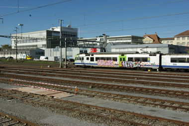 Graffiti Train in Berne - Photo by hanswurst