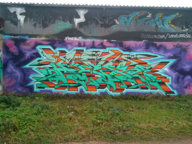 Graffiti Wall in Bremen - Photo by hanswurst - hek