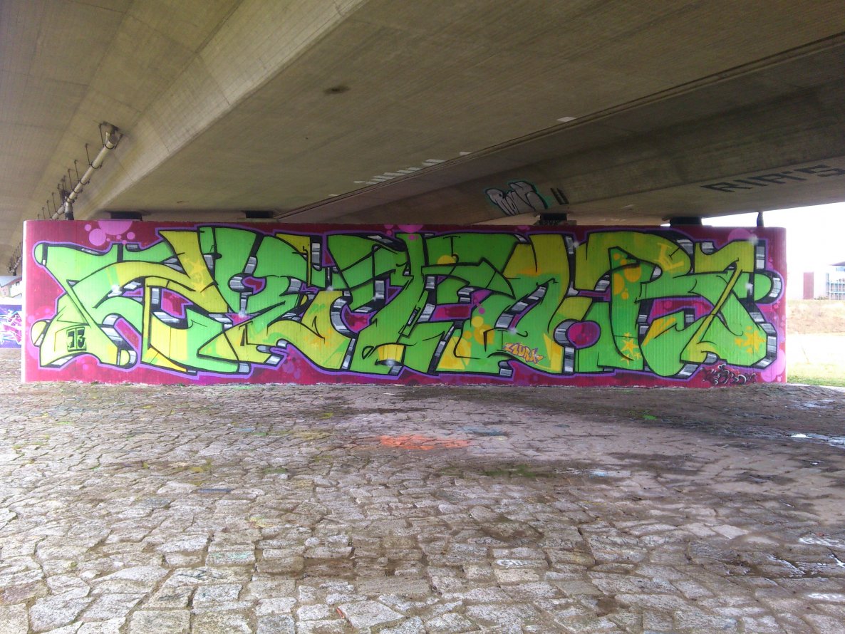 Graffiti Wall in Dresden - Photo by hanswurst