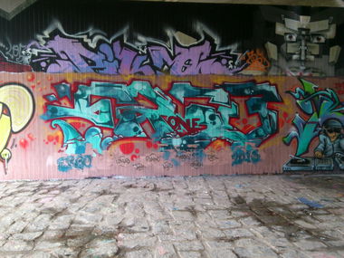 Graffiti Wall in Dresden - Photo by hanswurst