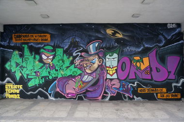 Graffiti Wall in Warsaw - Photo by hanzo122 - Stricte, Tempz, Tondz (2015)