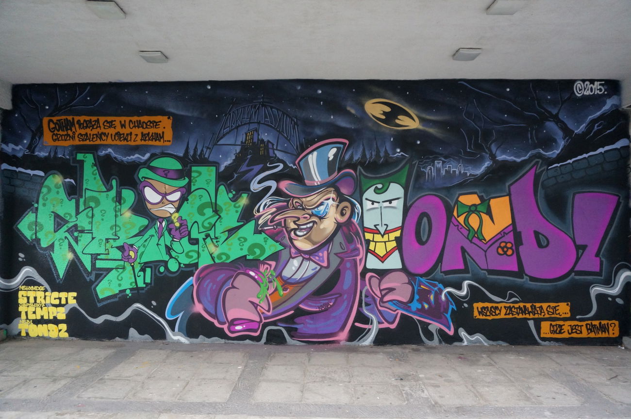 Graffiti Wall in Warsaw - Photo by hanzo122 - Stricte, Tempz, Tondz (2015)