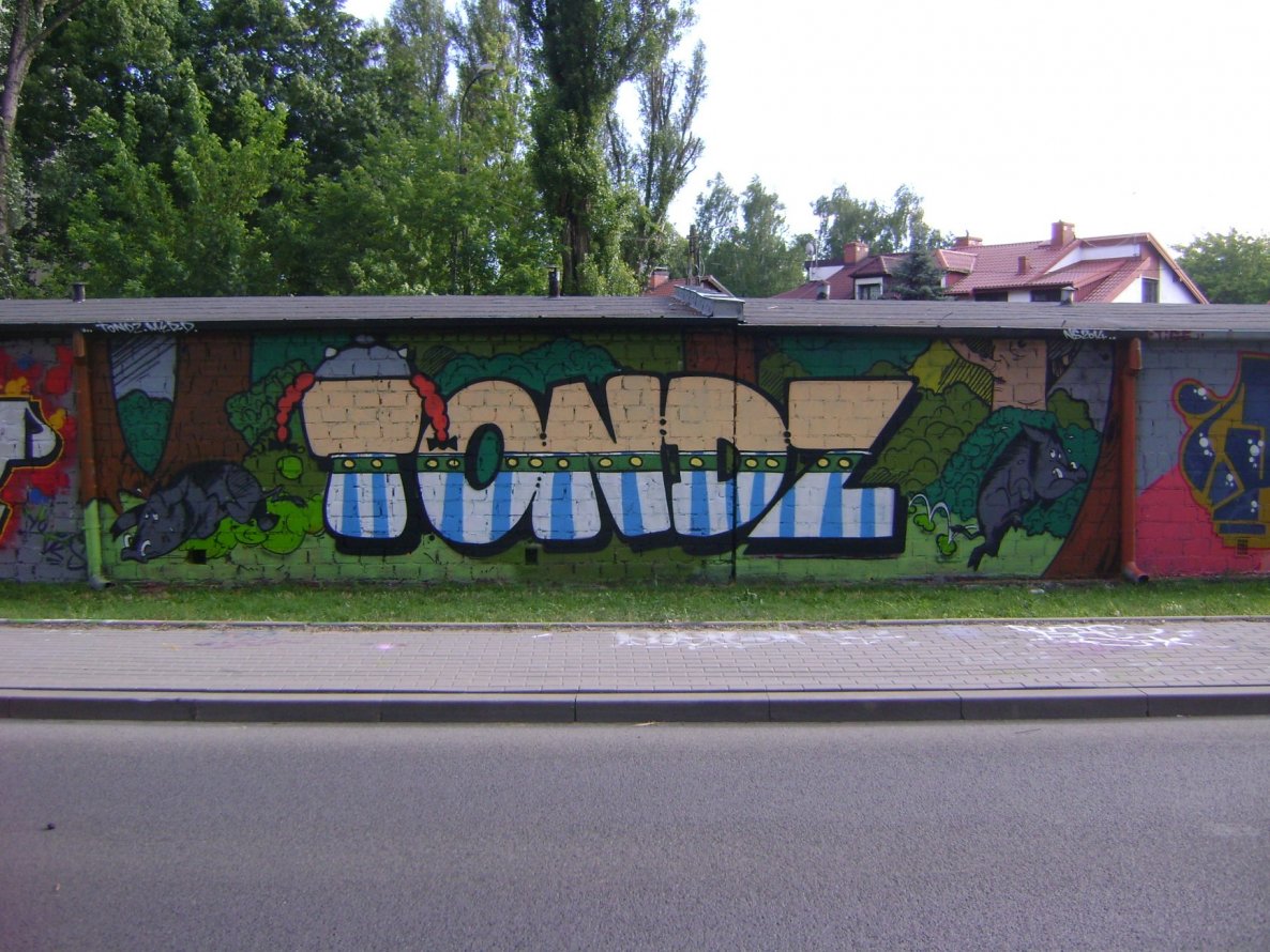 Graffiti Wall in Warsaw - Photo by hanzo122 - Merd, Tondz (2014)