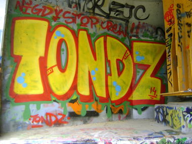 Graffiti Bombing in Warsaw - Photo by hanzo122 - tondzleetondz (2014)