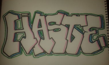 Graffiti Sketch - Photo by hastehastehaste
