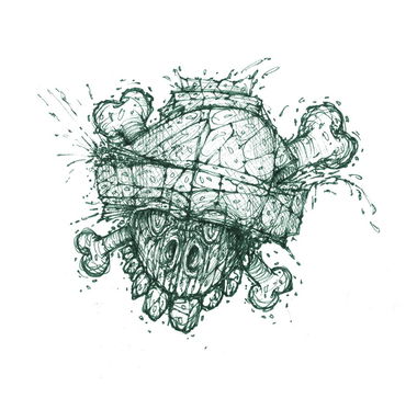 Graffiti Sketch - Photo by hauaufdiekacke - skull (2014)