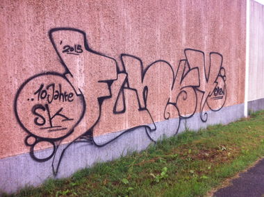 Graffiti Wall - Photo by haze13 - Karlsruhe (2015)