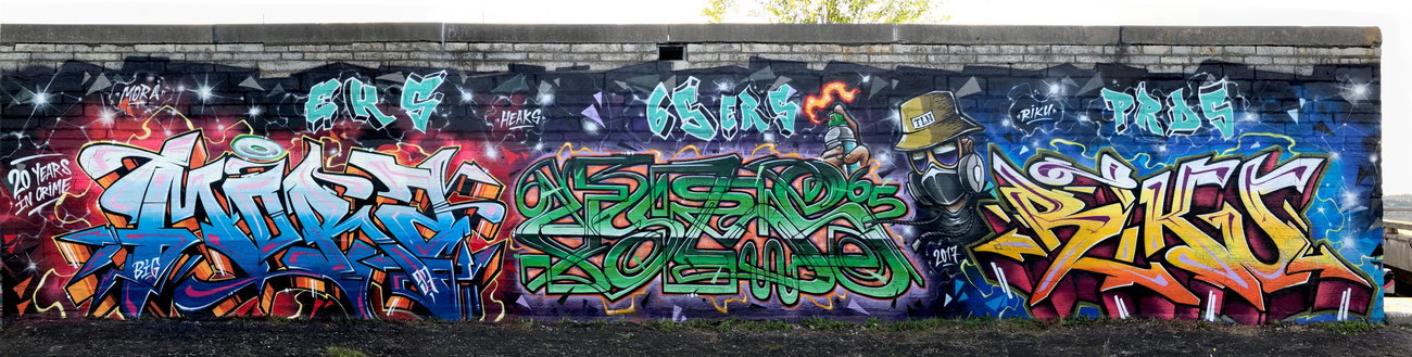 Graffiti Wall in Linnahall - Photo by heaks65 - Tallinn, Estonia, Linnahall (2017)