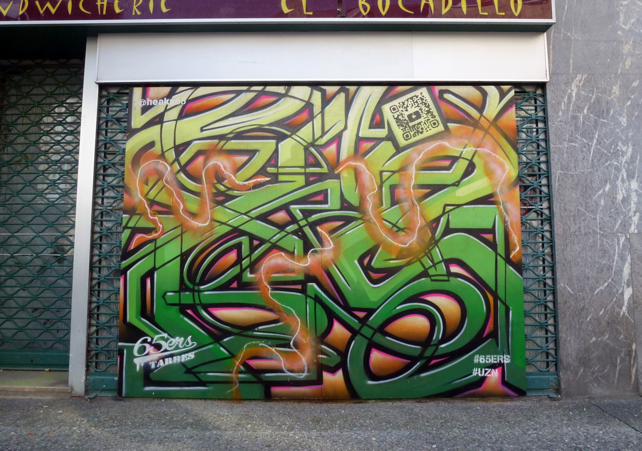 Graffiti Wall in Bagneres de bigorre - Photo by heaks65 - 65ERS, ZuluNation, heaks65 (2018)