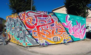 Graffiti Wall in Bagneres - Photo by heaks65 - BigBagFestival, heaks65, 65ERS (2018)