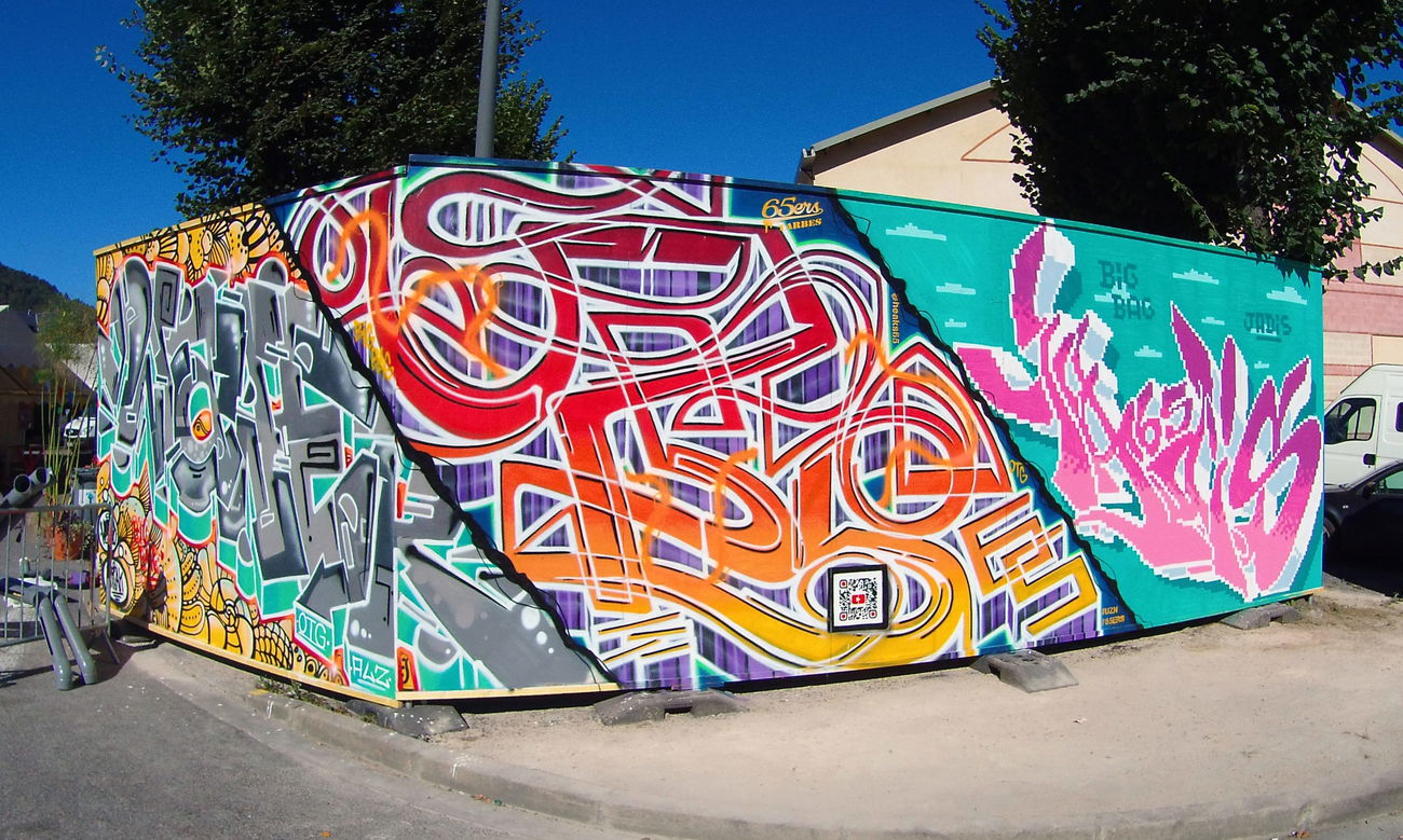 Graffiti Wall in Bagneres - Photo by heaks65 - BigBagFestival, heaks65, 65ERS (2018)