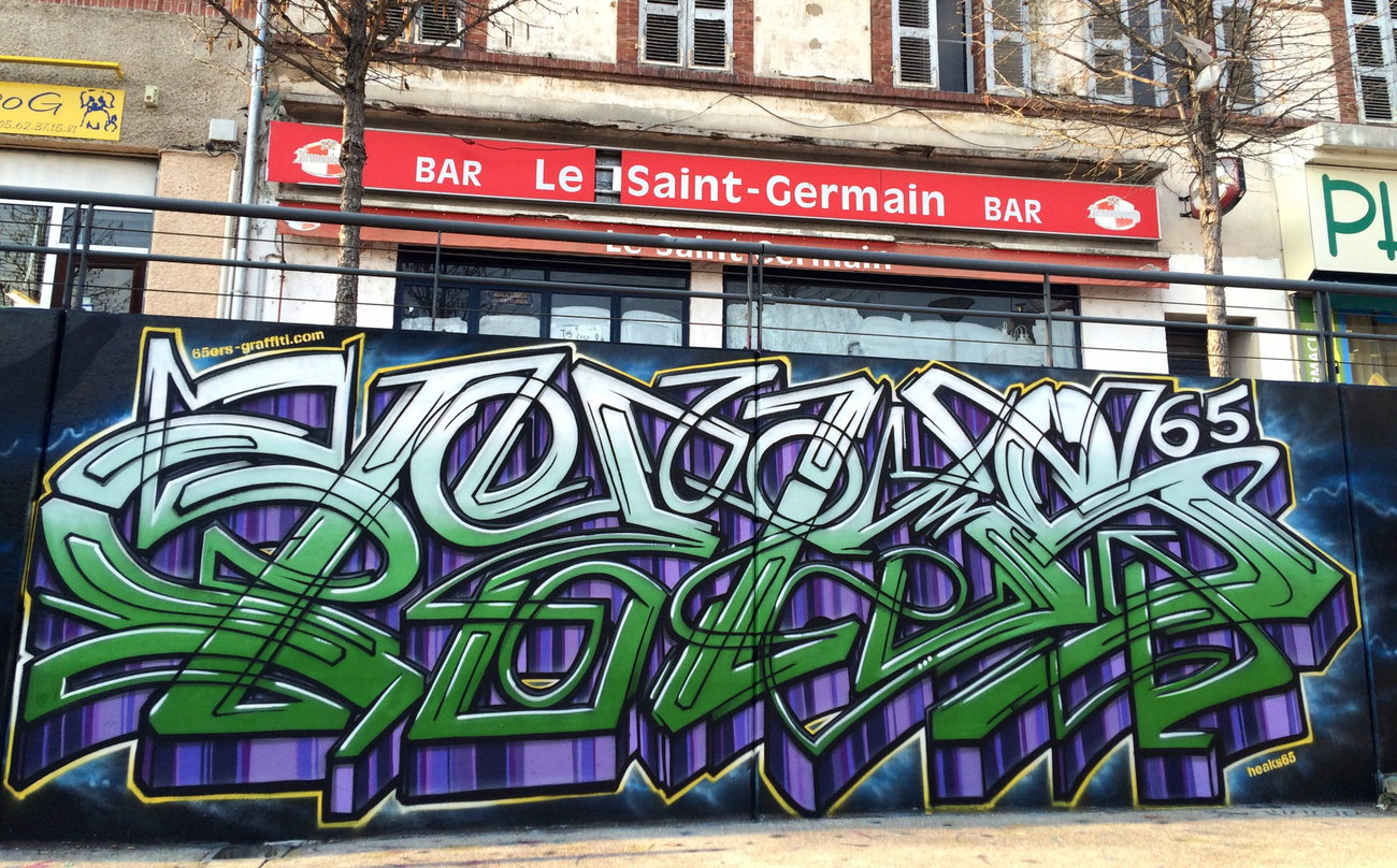 Graffiti Wall in Aureilhan - Photo by heaks65 - 65ERS, Tarbes (2016)