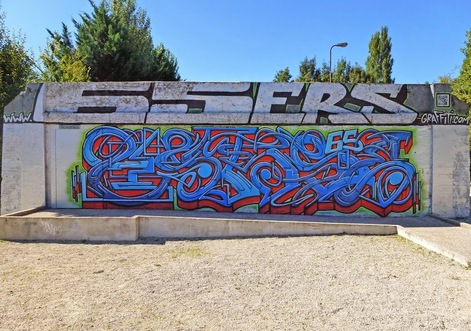 Graffiti Wall in Tarbes france - Photo by heaks65 - 65ers, heaks65, Tarbes (2015)