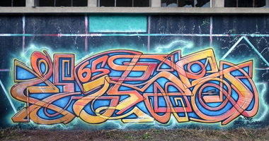 Graffiti Wall in Bagneres de bigorre - Photo by heaks65 - Wildstyle, hiks, 65ERS (2017)