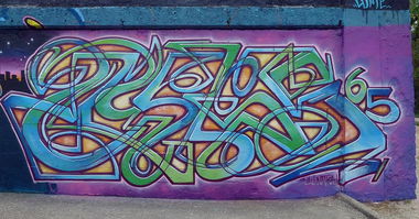 Graffiti Wall in Tarbes - Photo by heaks65 - hyks, heaks65, 65ers (2017)