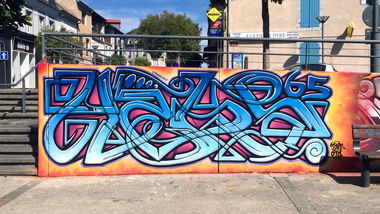 Graffiti Wall in France - Photo by heaks65 - 65ERS, heaks65, Tarbes (2019)