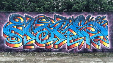 Graffiti Wall in Tarbes - Photo by heaks65 - 65ERS, Tarbes, heaks65 (2016)