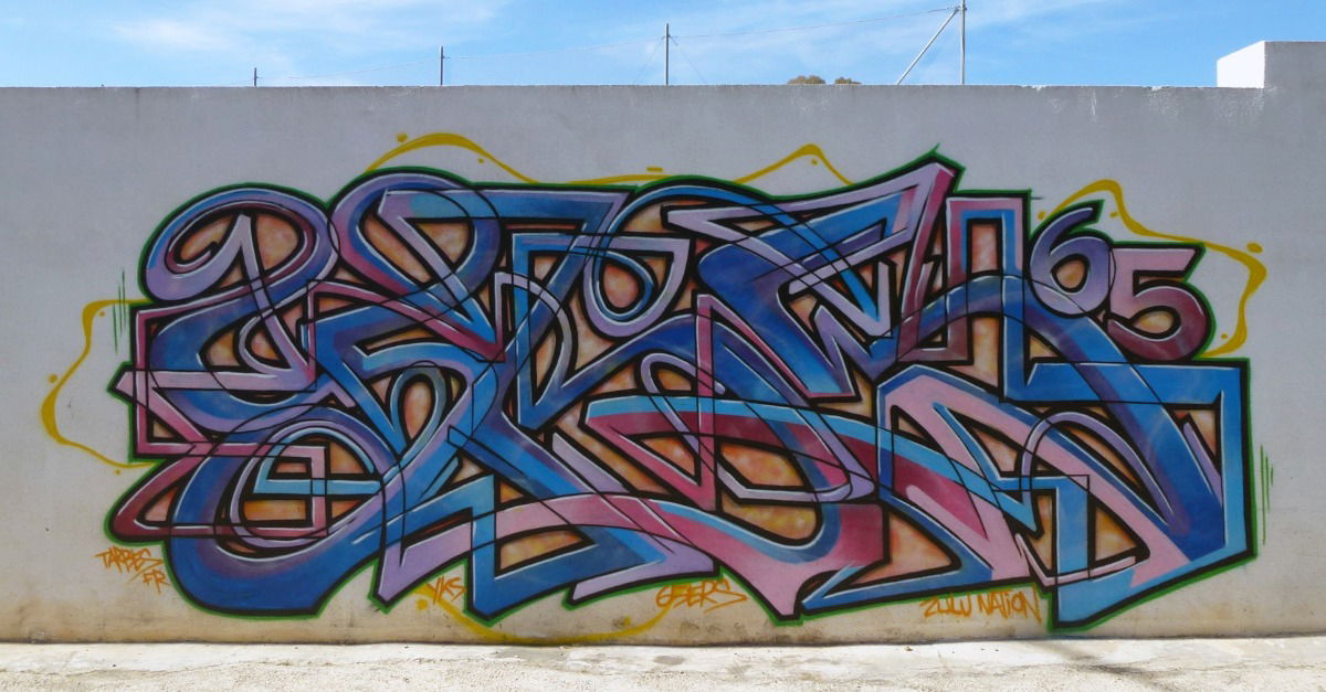 Graffiti Wall in La font d'en carros - Photo by heaks65 - spain, wildstyle, YKS (2017)