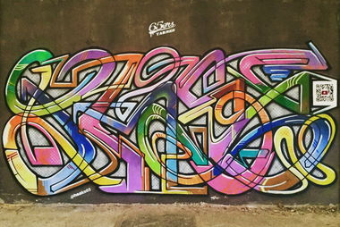 Graffiti Wall in Pau - Photo by heaks65 - heaks65, 65ERS, UZN (2019)