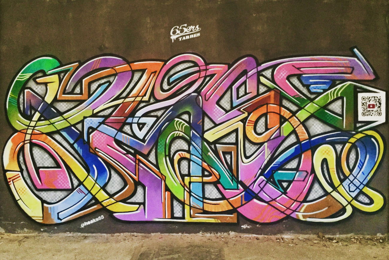 Graffiti Wall in Pau - Photo by heaks65 - heaks65, 65ERS, UZN (2019)