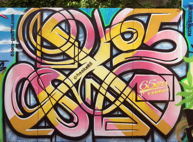 Graffiti Wall in France - Photo by heaks65 - heaks65, 65ERS, UZN (2019)