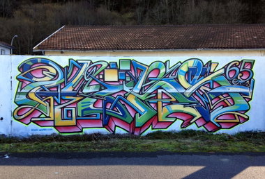 Graffiti Wall in Lourdes - Photo by heaks65 - heaks65, 65ERS, Lourdes (2016)