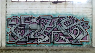 Graffiti Wall in Lannemezan - Photo by heaks65 - Wildstyle, 65ERS, heaks65 (2016)