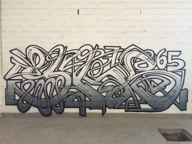 Graffiti Wall in Lannemezan - Photo by heaks65 - 65ERS, heaks65, wildstyle (2016)