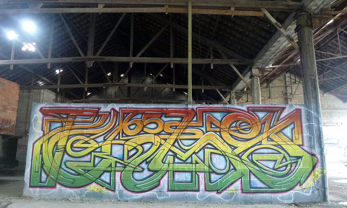 Graffiti Wall in Laval mayenne - Photo by heaks65 - 65ERS, ZuluNation, Laval (2017)