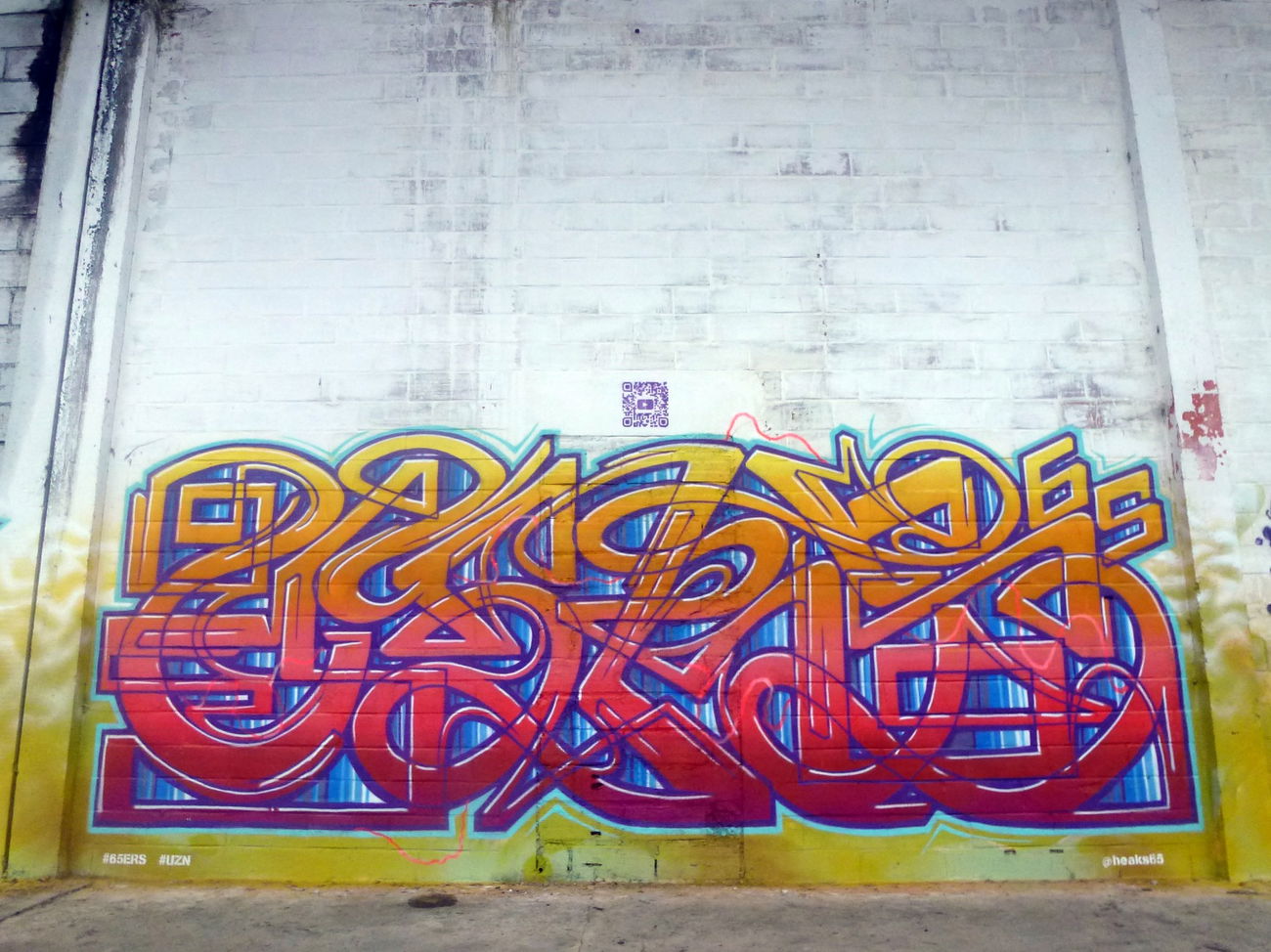 Graffiti Wall in Lannemezan - Photo by heaks65 - 65ERS, ZuluNation, heaks65 (2018)