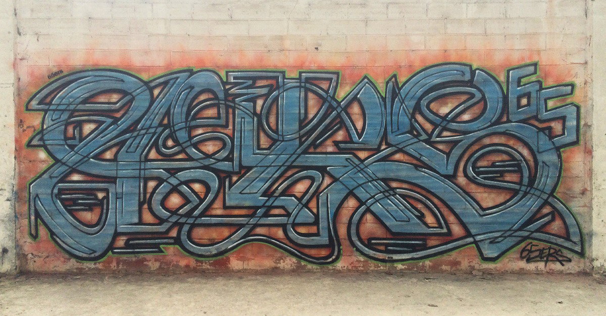 Graffiti Wall in Lannemezan - Photo by heaks65 - 65ERS, Tarbes, Wildstyle (2016)