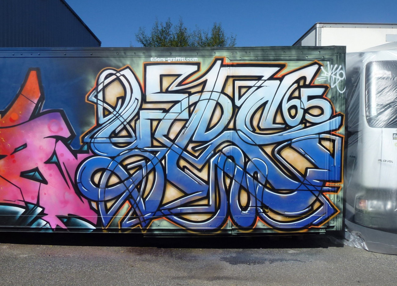 Graffiti Wall in Mazerolles - Photo by heaks65 - 65ERS, yks (2016)