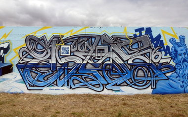 Graffiti Wall in Aytré - Photo by heaks65 - 65ERS, ZuluNation, jamVEC (2017)