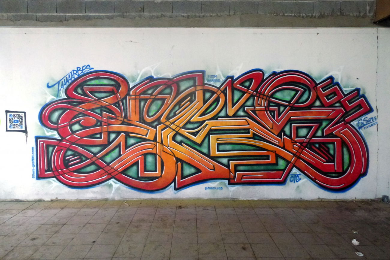 Graffiti Wall in Tarbes - Photo by heaks65 - yks, heaks65, tarbes (2018)