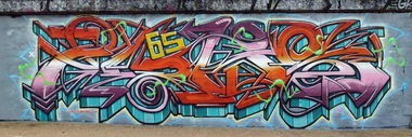 Graffiti Wall in Tarbes - Photo by heaks65 - Heaks, 65ERS, Tarbes (2013)