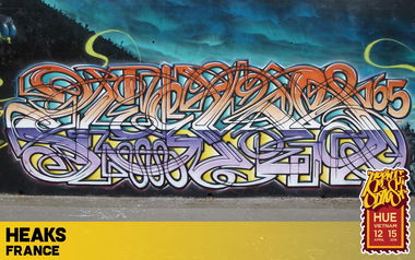 Graffiti Artwork in Hué - Photo by heaks65 - MOS, heaks65, 65ERS (2018)