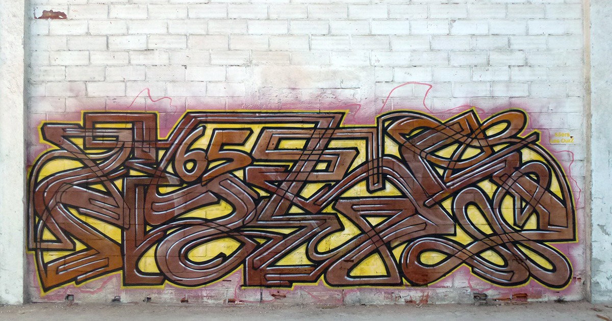 Graffiti Wall in Lannemezan - Photo by heaks65 - hiks, heaks65, 65ERS (2016)