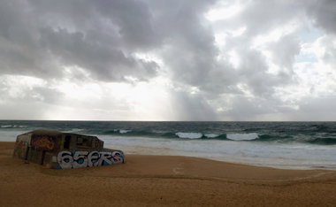 Graffiti Wall in Labenne ocean - Photo by heaks65 - 65ERS, Beach, Ocean (2017)