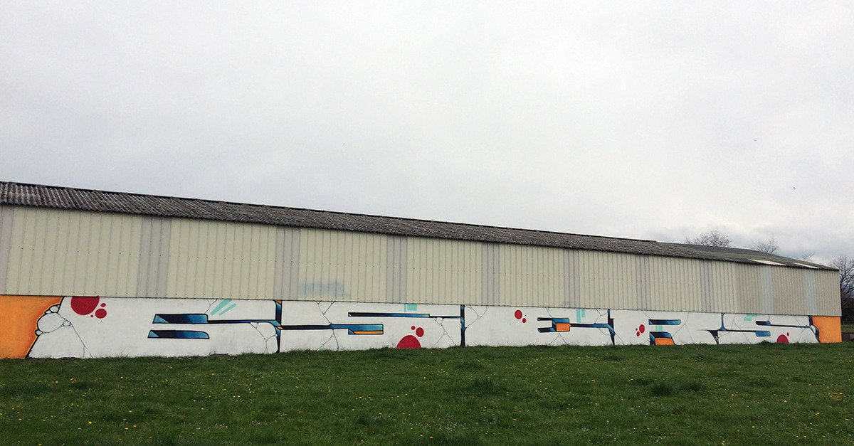 Graffiti Wall in Momeres - Photo by heaks65 - 65ERS, Block, Tarbes (2017)