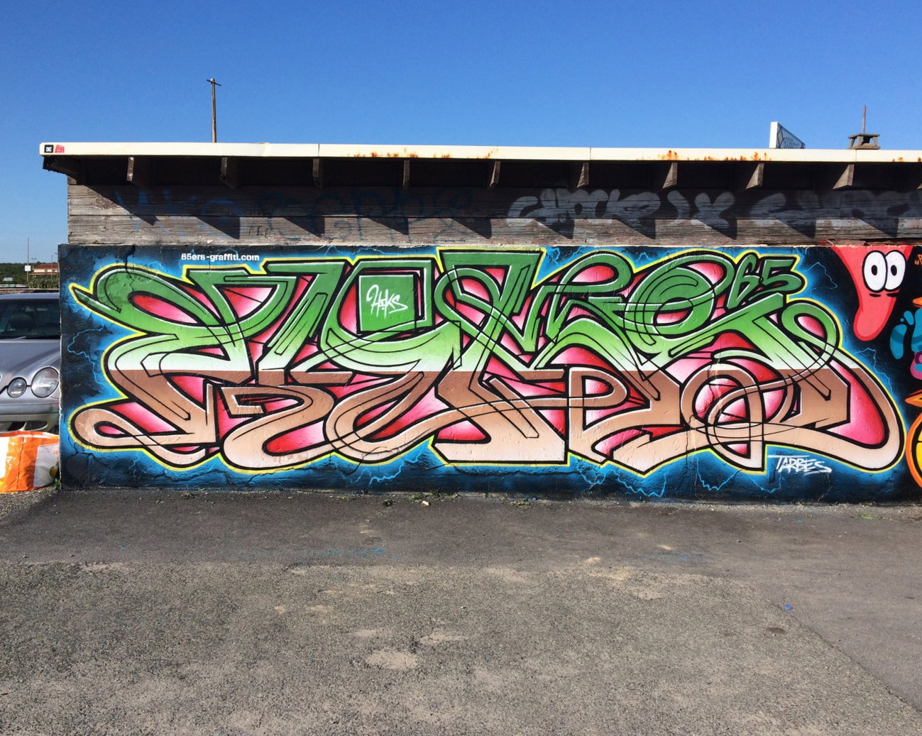 Graffiti Wall in Seignosse - Photo by heaks65 - hiks, 65ers (2016)