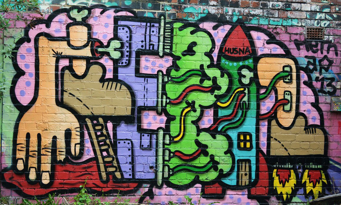 Graffiti Wall in Sheffield - Photo by hedley