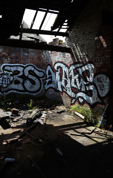 Graffiti Bombing in Sheffield - Photo by hedley