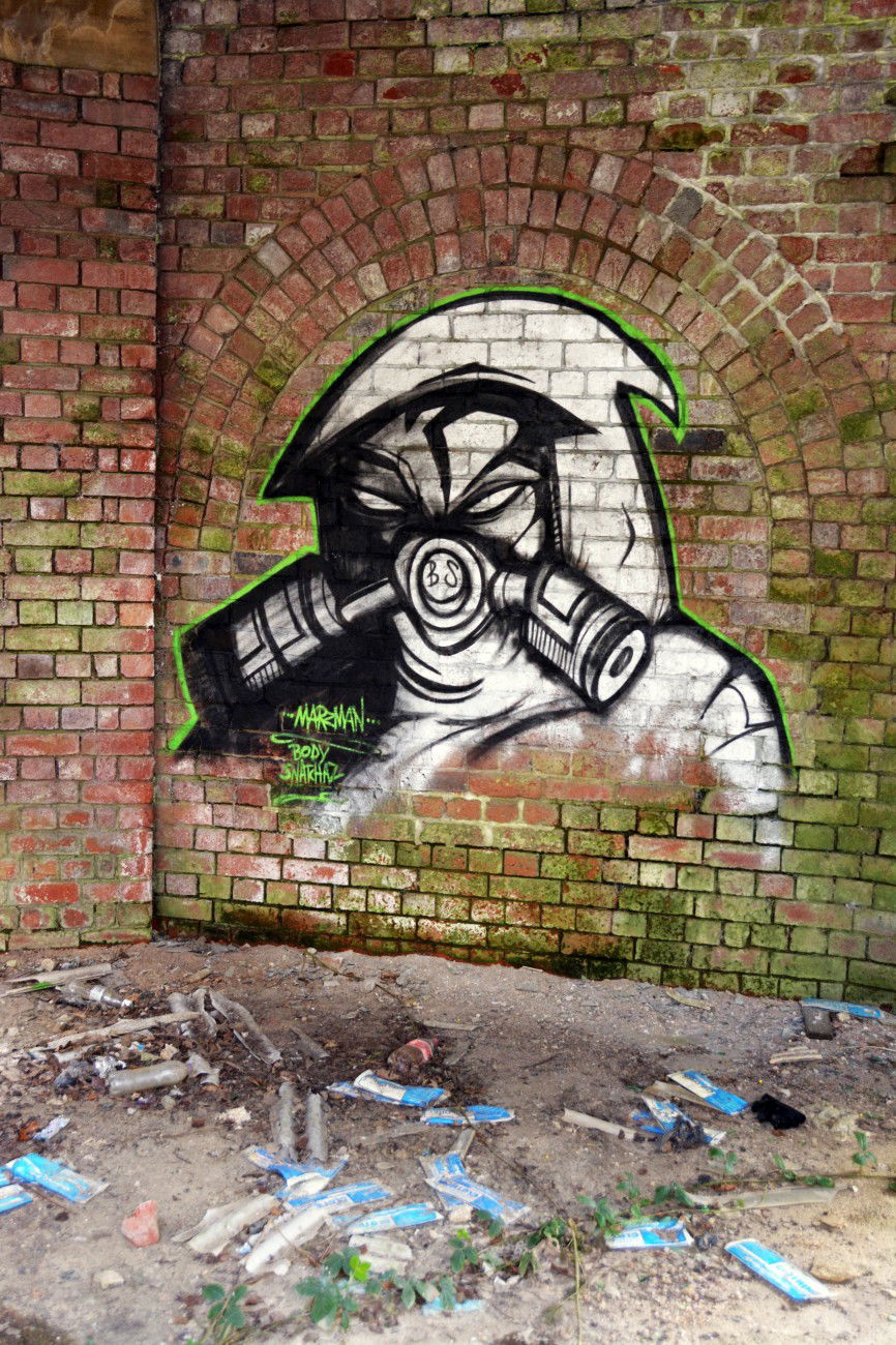 Graffiti Bombing in Sheffield - Photo by hedley
