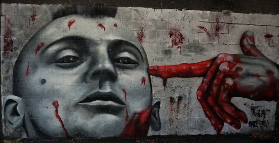 Graffiti Wall in Sheffield - Photo by hedley