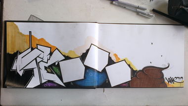 Graffiti Sketch - Photo by heka - heka, thai, amig (2012)