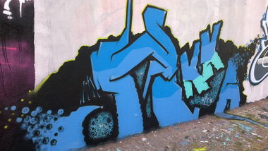 Graffiti Wall - Photo by heka - heka, thai, amig (2012)